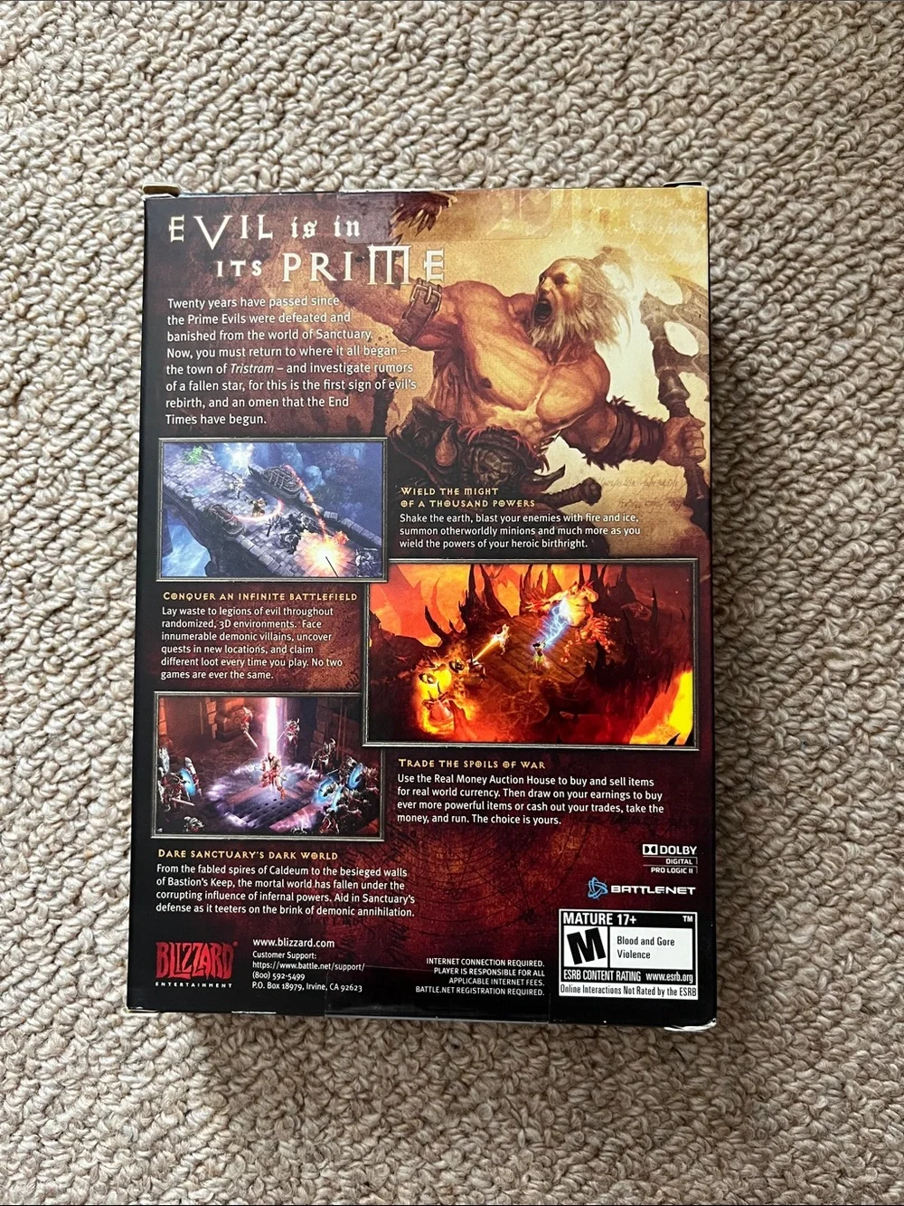 Blizzard Diablo III Video Game - Black & Red